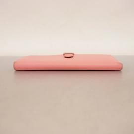 Hermès-Portefeuille Long Hermes en Rose Confetti-Rose
