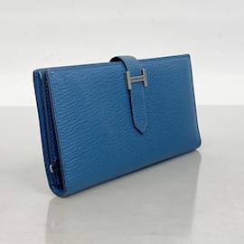 Hermès-Portefeuille Long Hermes Bearn Soufflet-Autre