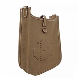 Hermès-Sac à épaule Hermes Evelyn TPM-Taupe