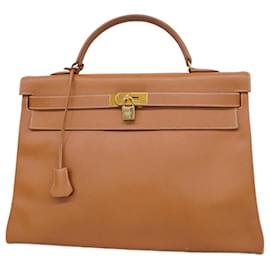 Hermès-Sac à main Hermes Kelly 40 en or-Doré