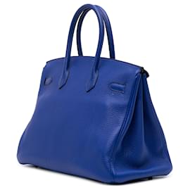 Hermès-Hermès Bleu Togo Birkin Retourne 35-Bleu