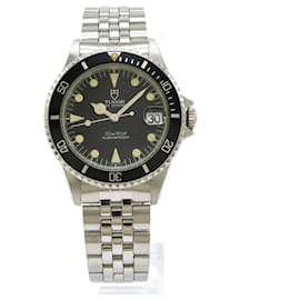 Autre Marque-TUDOR Tudor Submariner Date Black Dial SS AT Automatic Self-Winding Wristwatch 75090-Other