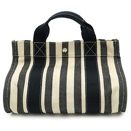 Hermès Bolsa Tote PM Cannes Hermes Preto Bege