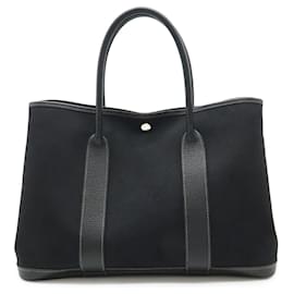 Hermès-Sac Tote PM HERMES Garden-Noir