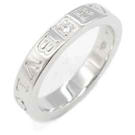 Bulgari BVLGARI B-zero1 Au750 Diamond Ring Size 11 Silvery Metallic