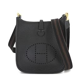 Hermès-Sac à bandoulière Hermes Evelyne TPM Amazon-Noir