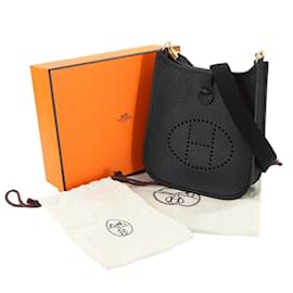 Hermès-Sac à bandoulière Hermes Evelyne TPM Amazon-Noir