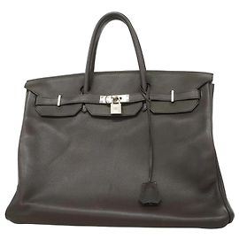 Sac à main Hermès Birkin 40 en chocolat Chocolat