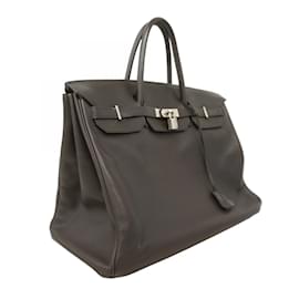 Hermès-Hermes Birkin 40 Handbag in Chocolate-Chocolate