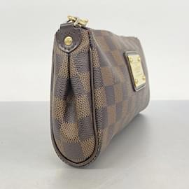 Louis Vuitton-Pochete Damier Eva Louis Vuitton em Ebene-Damier ebene