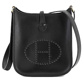 Hermès-Sac à épaule Hermes Evelyne TPM-Noir