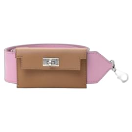 Hermès-Sangle de sac à main Hermes Kelly-Rose