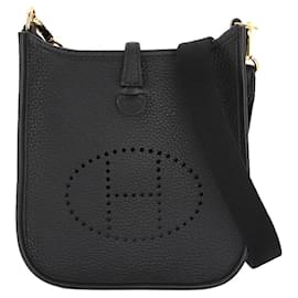 Hermès-Sac à bandoulière Hermes Evelyne TPM Amazon-Noir