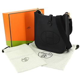 Hermès-Sac à bandoulière Hermes Evelyne TPM Amazon-Noir