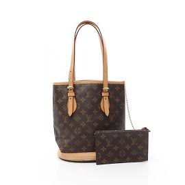 Louis Vuitton Monogram Bucket PM Handtasche Braun