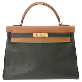 Hermès-Sac à main Hermes Kelly 32-Autre,Vert