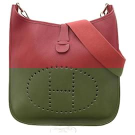 Hermès-Sac à épaule Hermes Evelyn 1 I GM-Rouge