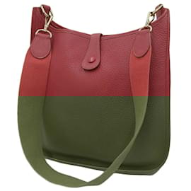 Hermès-Sac à épaule Hermes Evelyn 1 I GM-Rouge