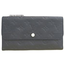 Louis Vuitton Monogram Empreinte Long Wallet Other Navy blue