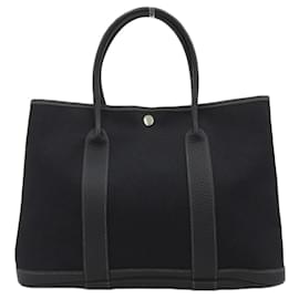 Hermès-Sac à main PM Hermes Garden 36-Noir