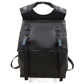 Gucci Interlocking G Crystal GG Backpack Black