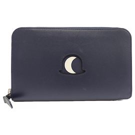 Delvaux Navy Long Wallet Navy blue