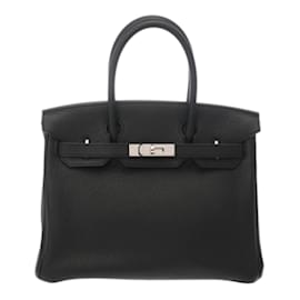 Hermès-Sac à main Hermès Birkin 30 en Togo noir-Noir