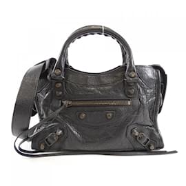 Balenciaga-Balenciaga The Mini City Handbag-Black