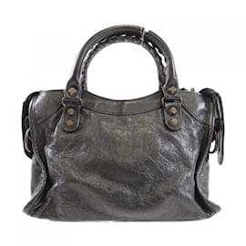 Balenciaga-Balenciaga The Mini City Handbag-Black