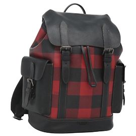 Coach Zaino in pelle nero e rosso Auth gh204 Nero Rosso