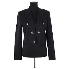 The Kooples Chaqueta de lana negra Negro