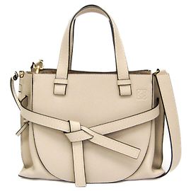 Loewe Gate Top Handle Beige