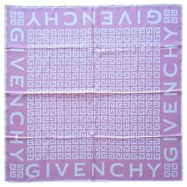 GIVENCHY 4G SEIDENSCHAL. Weiß Fuschia