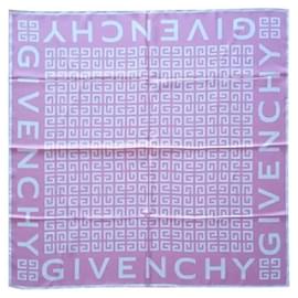 Givenchy-GIVENCHY 4G SILK SCARF.-White,Fuschia