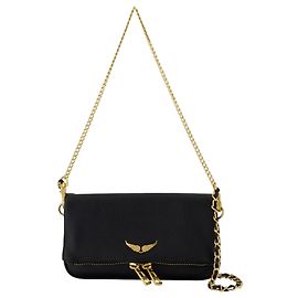 Rock Nano Wallet On Chain - Zadig & Voltaire - Leather - Black Black