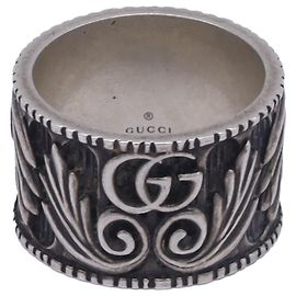 Gucci GG Marmont Ring aus silbernem Messing Silber