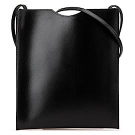 Hermès-Sac à épaule en box calf Onimetou d'Hermès-Noir