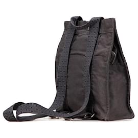 Hermès-Sac à dos en toile Hermes Herline Ad MM-Gris