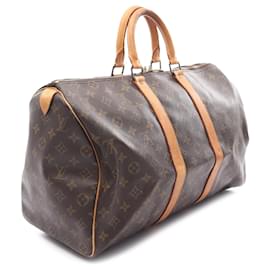 Louis Vuitton-Louis Vuitton Brown Monogram Keepall 45-Brown