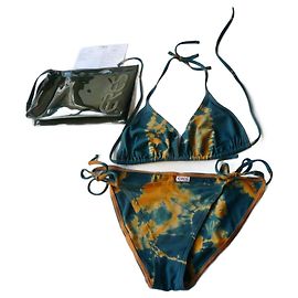 ERES Zweiteiliger Tie and Dye Badeanzug Größe 38/40 Mehrfarben