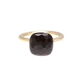 Pomellato-Pomellato Nude Classic Garnet Band Ring-Silvery,Golden