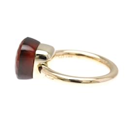 Pomellato-Pomellato Nude Classic Garnet Band Ring-Silvery,Golden