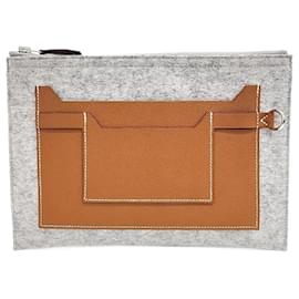 Hermès-Hermès Toodoo Clutch 29 (Y) (4346704)-Doré
