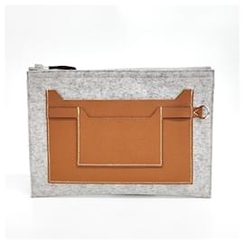 Hermès-Hermès Toodoo Clutch 29 (Y) (4346704)-Doré