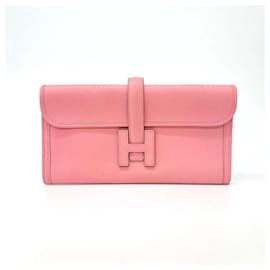 Hermès-Pochette en papier HermèS (D) (3411926)-Rose