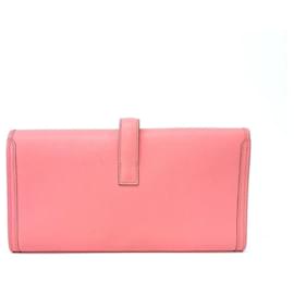 Hermès-Pochette en papier HermèS (D) (3411926)-Rose