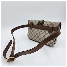 Gucci-GUCCI Bolsa de Cintura Jackie (699930) (9681160)-Marrom
