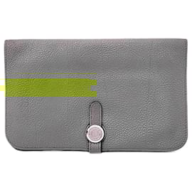 Hermès-Portefeuille Long Dogon Hermès (F) (3656226)-Vert