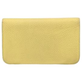 Hermès-Portefeuille Long Dogon Hermès (R) (5941675)-Jaune