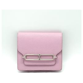 Hermès-Portefeuille compact slim Roulis Hermès (Z) (1802237)-Argenté
